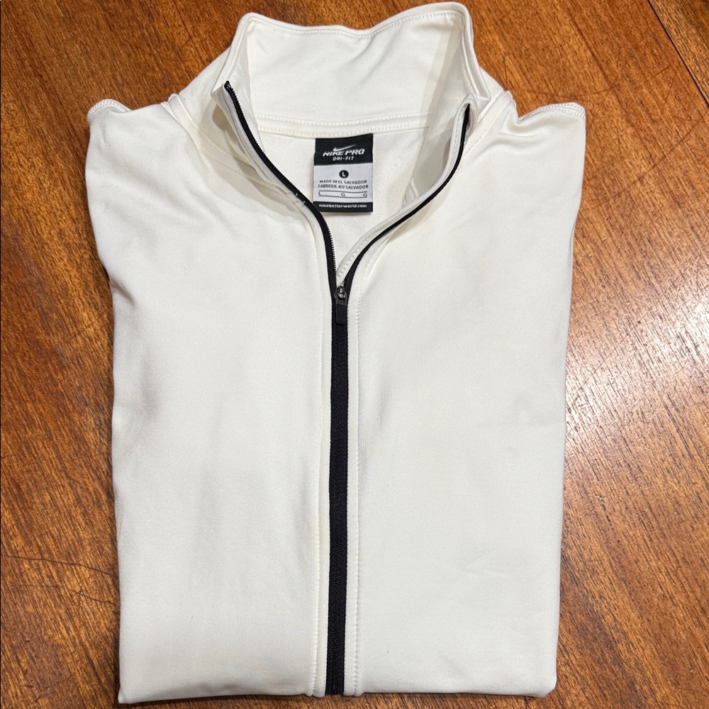 Nike Women's White Zip-Up Top